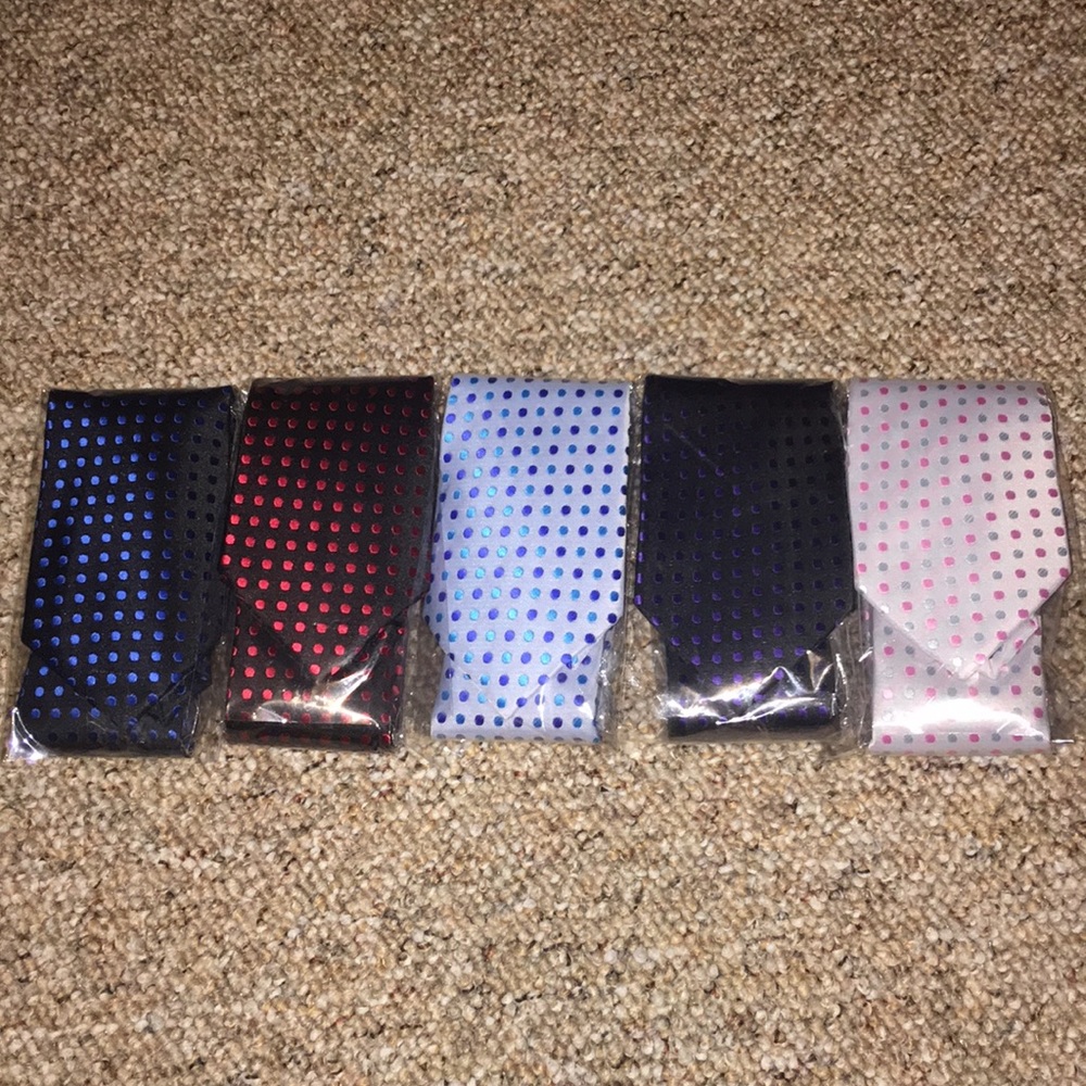 Avantmen set of 5 multicolored ties